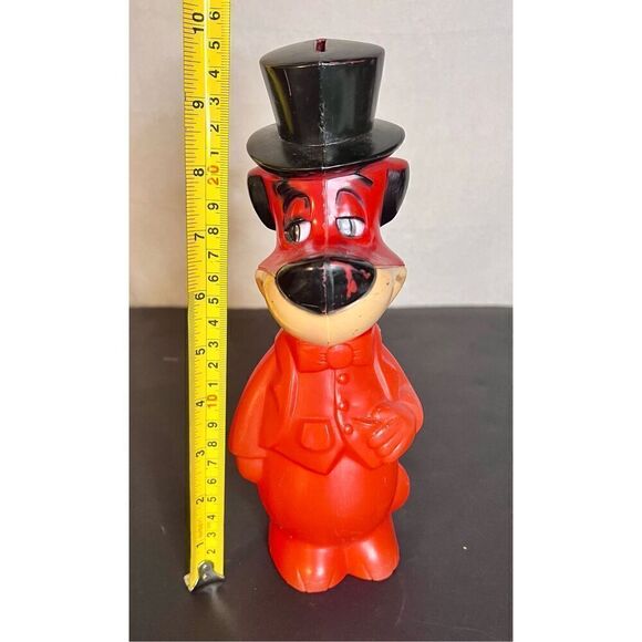 Vintage 1960’s Hanna-Barbera Huckleberry Hound Bubble Bath Coin Bank - Picture 13 of 14